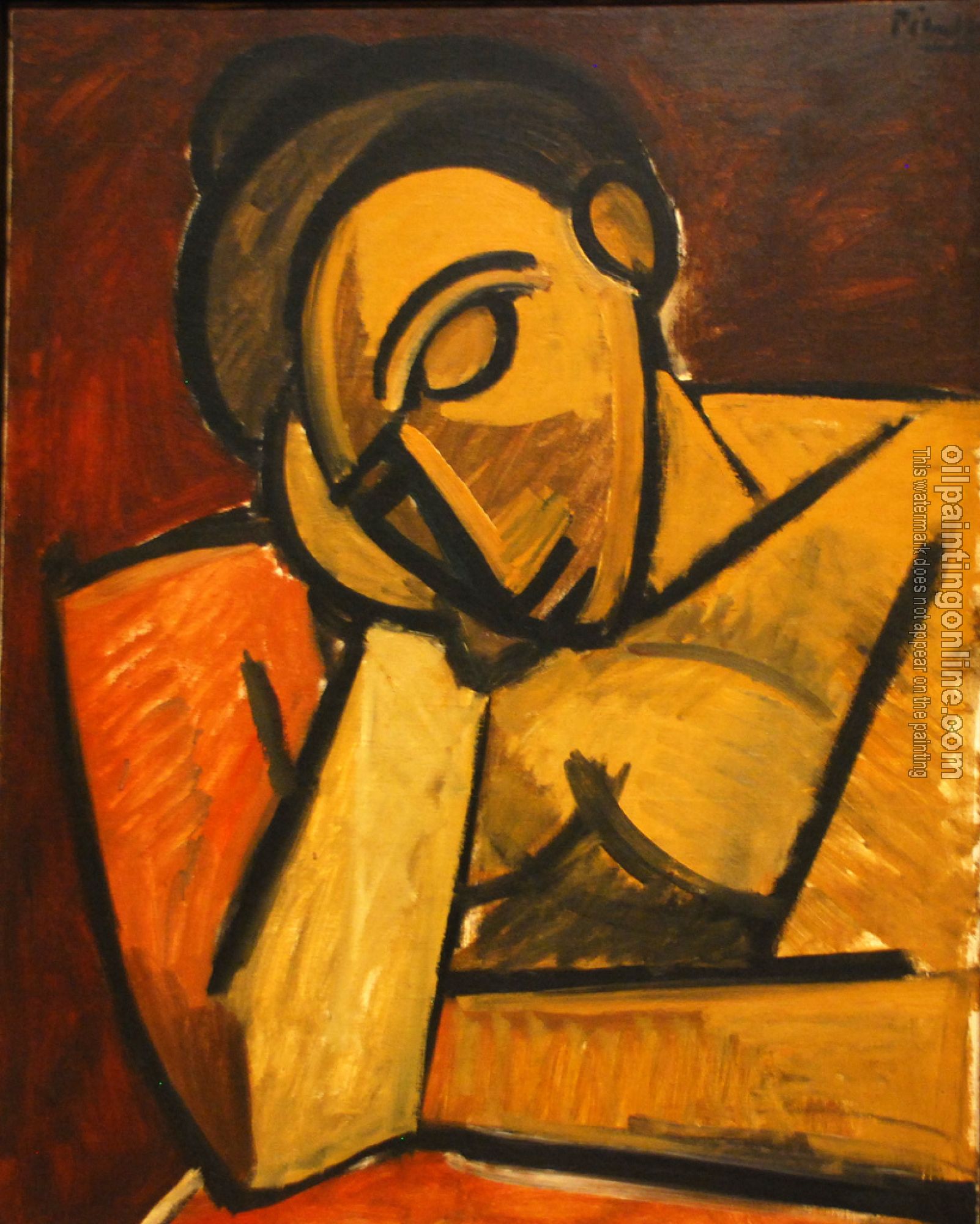Picasso, Pablo - torso of sleeping woman
